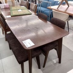 ★リユースのサカイ千葉中央店★期間限定割引有  ダイニングテーブルセット  H71×D75×W120 クリーニング済み TC4053の画像