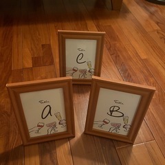 テーブルナンバー/フォトフレーム16個