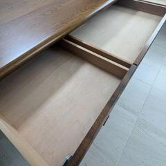 浜本工芸 木製デスク 両袖机の画像