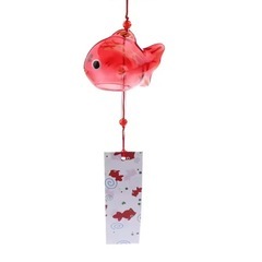 赤金魚風鈴 ガラス 夏色 雑貨  の画像