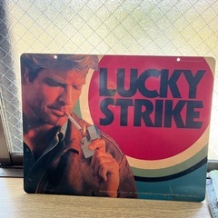 昭和レトロ LUCKY STRIKE ラッキーストライク パブミラー LUCKY STRIKE250LS 501 GET LUCKY廃盤モデル タバコ柄 ::: ZIPPO