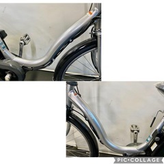 1年保証 送料無料 新品部品多数　ヤマハ　パスナチュラ　26インチ　銀色　電動アシスト自転車 g805の画像