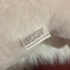 スヌーピー 大きめのぬいぐるみ ナチュラルカラーの画像