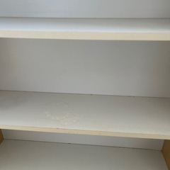 本棚　白　4段の画像