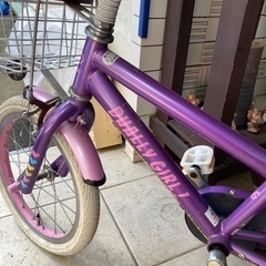 お子様練習に　自転車　補助輪ありの画像