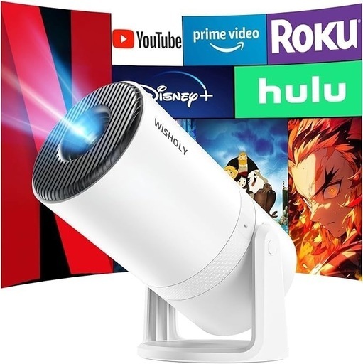 プロジェクター 家庭用【2025年最新進化・Android TV搭載・270°回転】 プロジェクター 天井投影 21000LM 1080P