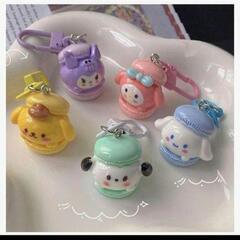 キャラクターキーホルダ - サンリオ マカロン 可愛い 5個セットの画像
