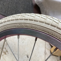 お子様練習に　自転車　補助輪ありの画像