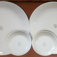 CORELLE コレール 4枚 Green Breeze 大皿 26cm 2枚 小皿 12cm 2枚の画像