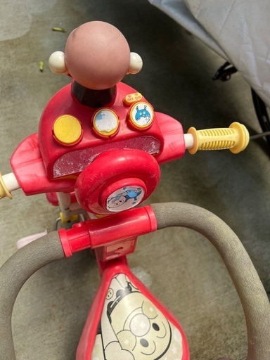 アンパンマン三輪車【ほぼ未使用】 新品未使用 三輪車 押し棒付 それいけ アンパンマンME2｜Yahoo