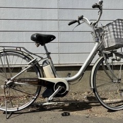 【後輪パンク】電動アシスト自転車　ブリヂストン　バッテリー付きの画像