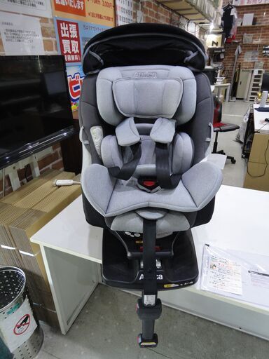 アップリカ チャイルドシート クルリラAC グレー 2016215 ISOFIX対応 中古【モノ市場東海店】141