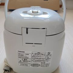 【東芝 IH保温釜 炊飯器】中古美品 動作確認済み TOSHIBA RC-5XE3 3合炊き  の画像