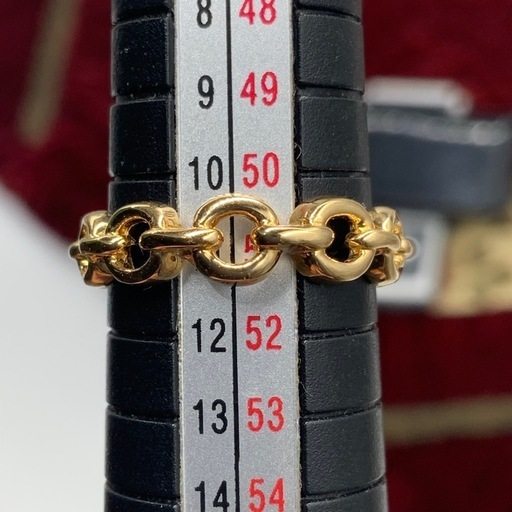 K18 デザインリング　3.3g 約11号