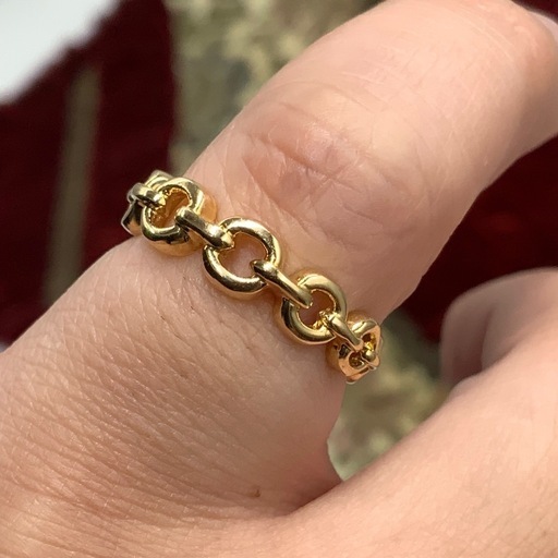 K18 デザインリング　3.3g 約11号