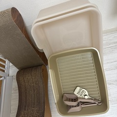 猫用品　トイレ　爪とぎの画像