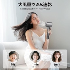 新品未使用ヘアドライヤー　マイナスイオンの画像