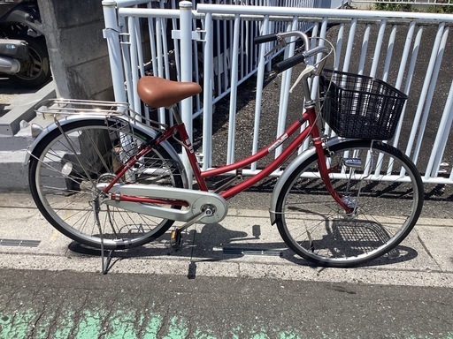 【中古自転車】　BS ACTIVE STYLE  26インチ　(赤メタリック)