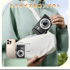 Beho デジカメ 5K デジタルカメラ マイクロSDカード付きの画像