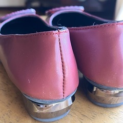 ［新品］履き易く柔らかい　可愛い靴　ボルドー色　サイズ37の画像