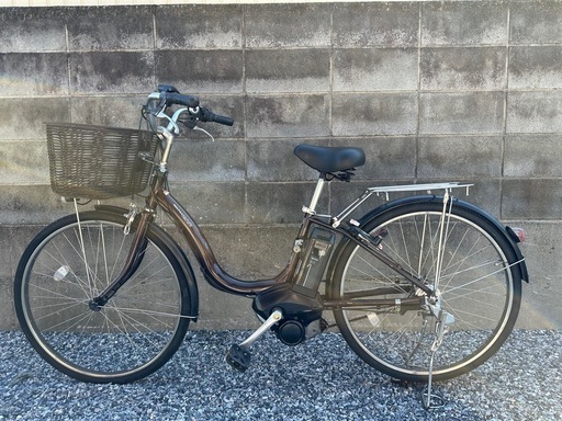 電動アシスト自転車茶色