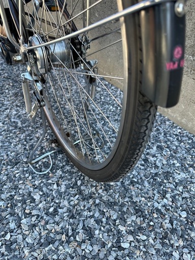 電動アシスト自転車茶色