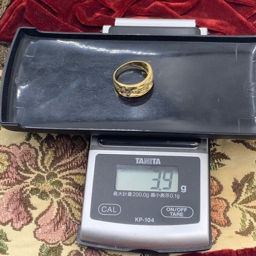 K18 ダイヤリング　3.9g 約12号　0.2ct