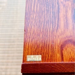 高山けやき工芸製　けやき材　三段木製引き出し　レトロ小物入れの画像