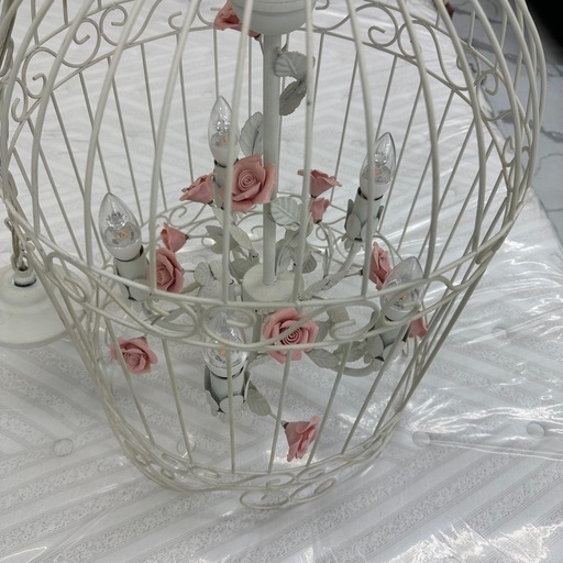 鳥かごシャンデリア✨かわいい♪中古品