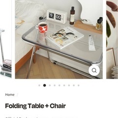 Bauhaus Japan Folding chair+tableの画像