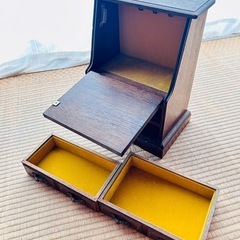昭和レトロ 木製キャビネット オルゴール付き（故障） 小物入れの画像