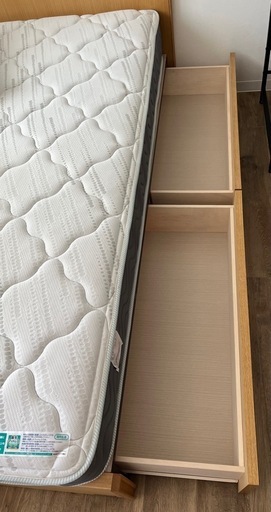 FranceBed　ダブル＆マットレスセット（収納付き・木製） FranceBedダブル＆マットレスセット（収納付き・木製）