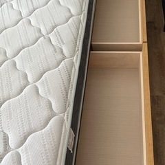 FranceBed　ダブル＆マットレスセット（収納付き・木製） FranceBed ダブル＆マットレスセット（収納付き・木製）