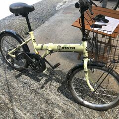 STAIR 折りたたみ自転車（イエロー）の画像