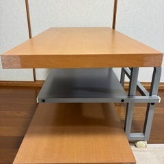 多層テレビ台 木製キャスター付き　奈良県手渡し限定の画像