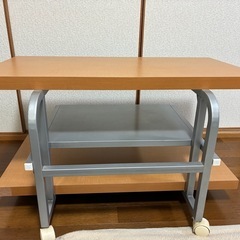 多層テレビ台 木製キャスター付き　奈良県手渡し限定の画像