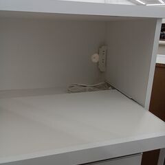 ★リユースのサカイ日立店★HJ7284  ダストボックス付き収納棚 ホワイト H113.5×D42.5×W76 クリーニング済み の画像