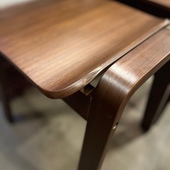 【武蔵小山店】 [在庫2点→1点 各売]　スタッキングスツール　木製　ダークブラウン　シンプル　ナチュラル　レトロ　スツール　椅子　イス　家具の大丸　ベルスツール　Bell Stool bell stool CF-406V cf-406vの画像