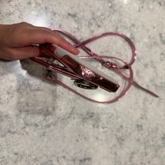 ajew メタリックピンク ショルダーストラップケースの画像