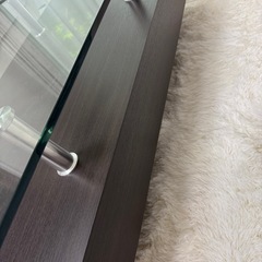 美品センターテーブル　ガラステーブルの画像