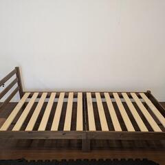 木製シングルベッド（ニトリ　ベッド　パック2）の画像