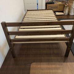 木製シングルベッド（ニトリ　ベッド　パック2）の画像
