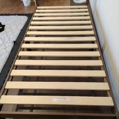 木製シングルベッド（ニトリ　ベッド　パック2）の画像