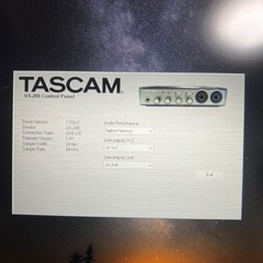 TASCAM USBオーディオインターフェースの画像