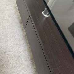 美品センターテーブル　ガラステーブルの画像