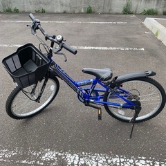 美原店 アメリカンイーグル 22インチ 自転車 ６段階変速　ブルー