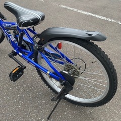自転車 青 22インチ　アメリカンイーグル 美原店 アメリカンイーグル 22インチ 自転車 6段階変速ブルー