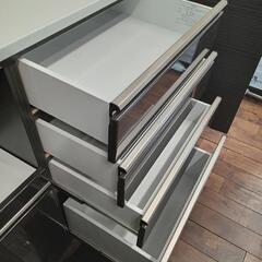 ★北九州、福岡市周辺配送可【ナフコ】レンジボード  2024年8月購入  キッチン収納  スロークローザー  💳自社配送時🌟代引き可💳※現金、クレジット、スマホ決済対応※   【配達は要決済前問い合わせ】の画像