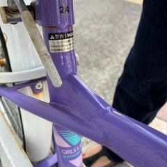女の子　24インチ　自転車の画像