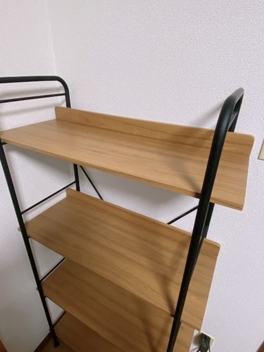 不二貿易 オープンラック 4段 幅71cm ブラウン 木製 SMART 31287